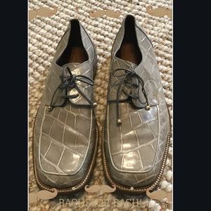 VINTAGE APOLLO EXPRESS REAL ALLIGATOR MENS SHOES